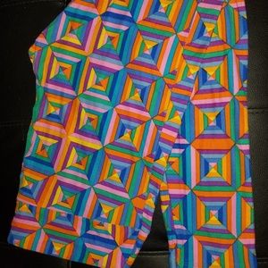 LuLaRoe TC Leggings - Geometric Squares